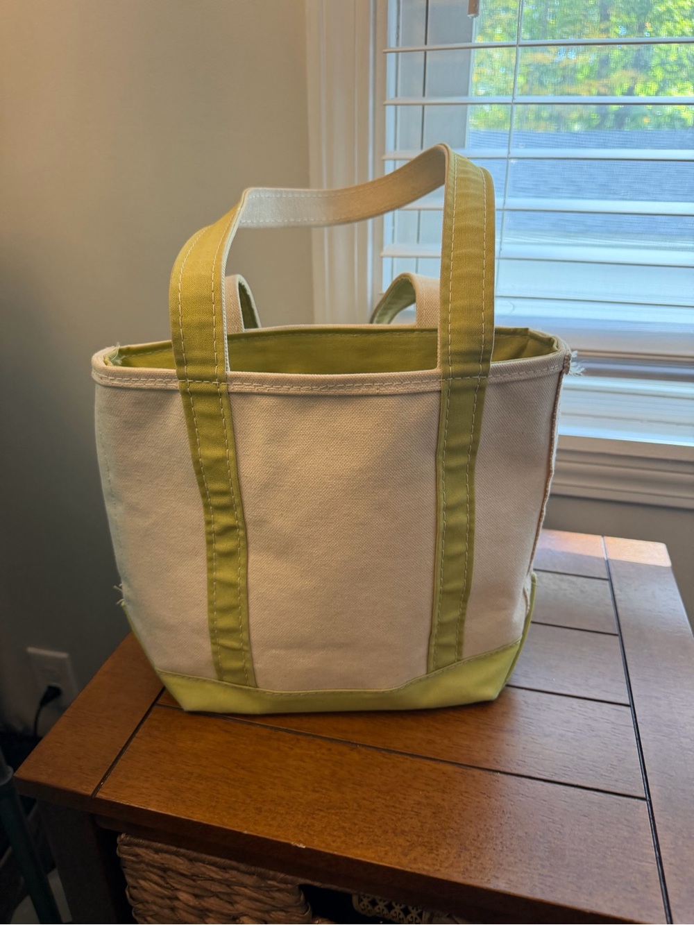L.L.Bean Boat and Tote Zip Top Green Small